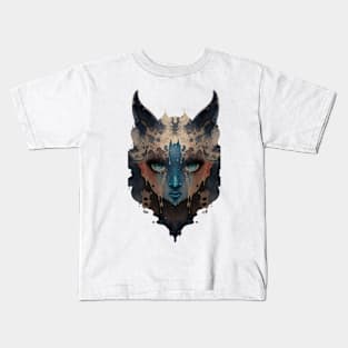 wolf girl will eat you Kids T-Shirt